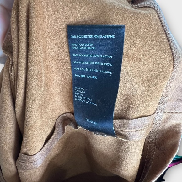 FREE PEOPLE Brown Rumi Ruched Faux Suede Mini Skirt - Picture 8 of 8